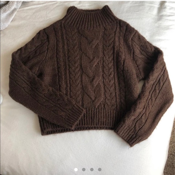 Topshop brown knit sweater - Picture 2 of 3